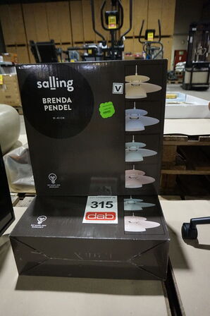 2 stk Eglo Brenda Pendel ∅ 43cm Pastelgul 