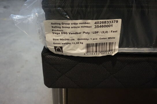 Vega Elevationsseng 180x200 cm m. multipocket fjedre og 7 komfortzones madrasser