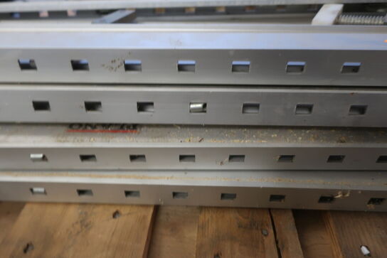 4 stk. aluminiun spændskinner PIANO