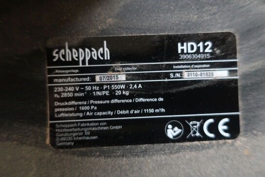 Vægspåndsuger SCHEPPACH HD12