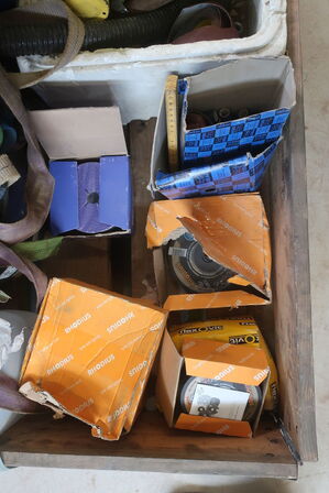 Slibeskiver, kabeltromle, tape, sandpapir m.m.