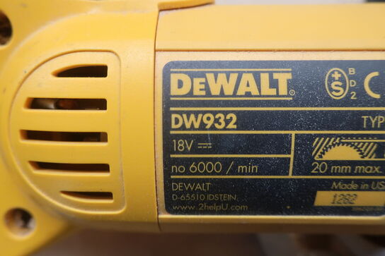 Lamelfræser DEWALT DW932