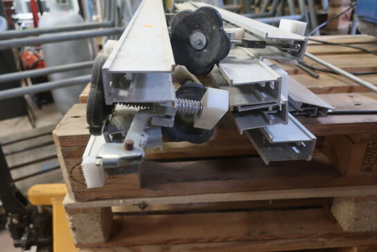 4 stk. aluminiun spændskinner PIANO