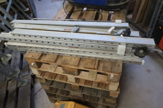 4 stk. aluminiun spændskinner PIANO