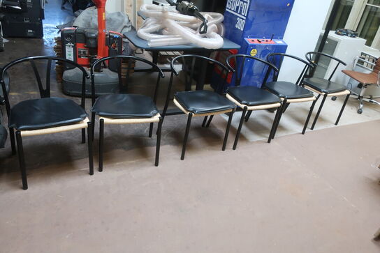 6 stk. stole med puder