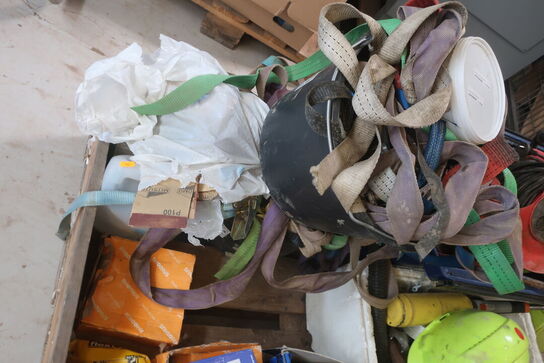 Slibeskiver, kabeltromle, tape, sandpapir m.m.