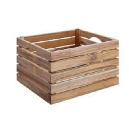 4 stk. Kasse Teak 1/2 GN B325 x D265 x H195 mm WOOD by KEN STORKØKKEN