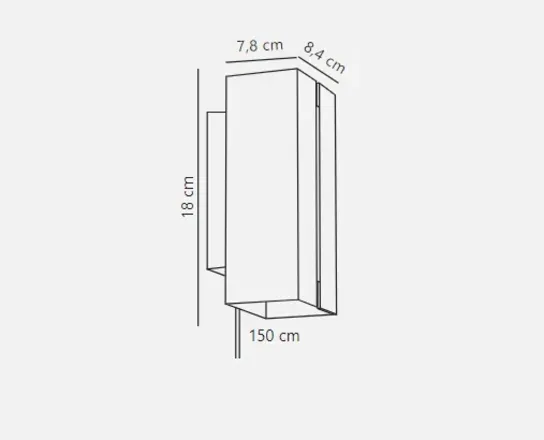 Nordlux curtiz væglampe m. moodmaker sort(ubrugt)