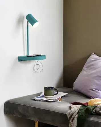 Nordlux cody væglampe m. hylde og usb lader(ubrugt)