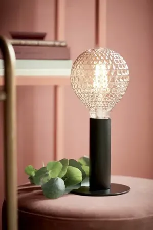 3 stk. nordlux dean bordlampe 15cm e27 - sort(ubrugt)