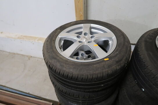 4 stk. alufælge med dæk FORTUNA 205/60R16