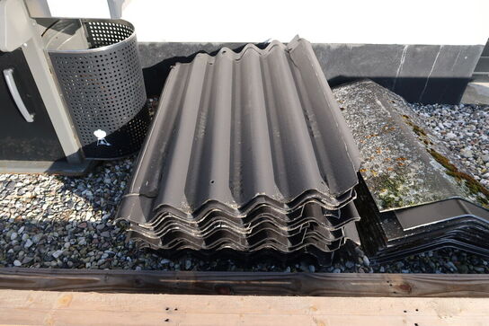 Div. Tagplader, tagrygninger samt paller