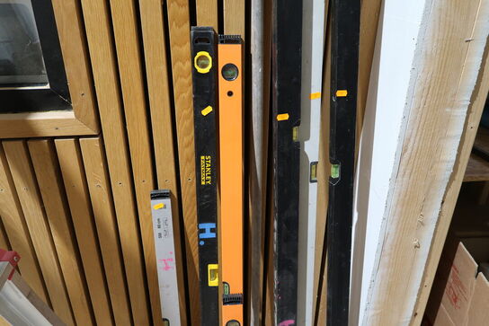 6 stk. vaterpas bl.a. STANLEY m.fl.