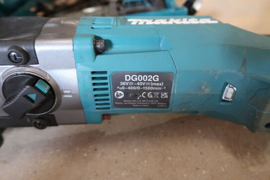 Akku pælebor MAKITA DG002G med 3 stk. batterier, lader samt udstyr