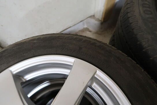 4 stk. alufælge med dæk FORTUNA 205/60R16