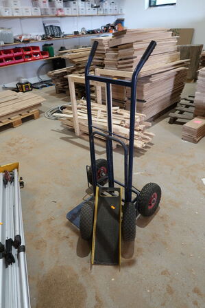 Pladevogn samt sækkevogn