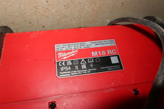 Arbejdsradio MILWAUKEE M18 RC