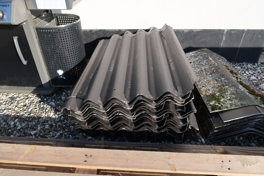 Div. Tagplader, tagrygninger samt paller