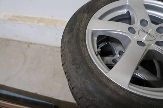 4 stk. alufælge med dæk FORTUNA 205/60R16