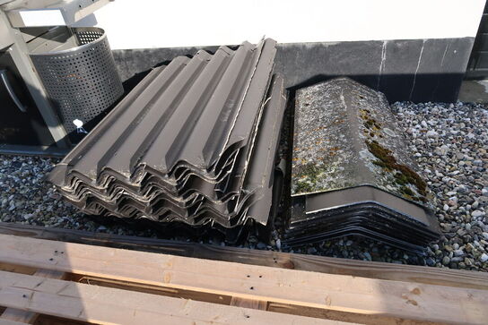 Div. Tagplader, tagrygninger samt paller