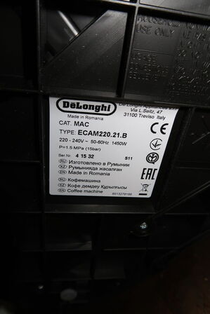 Espressomaskine DELONGHI Magnifica Start ECAM220.21.B