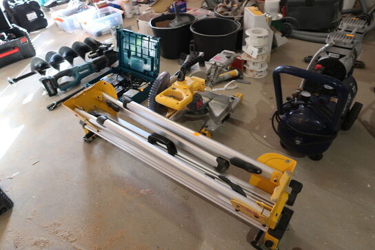 Kap-/geringssav DEWALT DCS365 med arbejdsbord