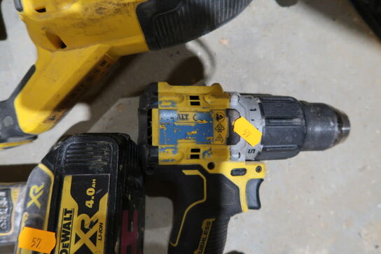 3 stk. akku håndværktøj DEWALT DCS382 m.fl. med 1 stk. batteri 