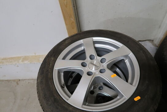 4 stk. alufælge med dæk FORTUNA 205/60R16