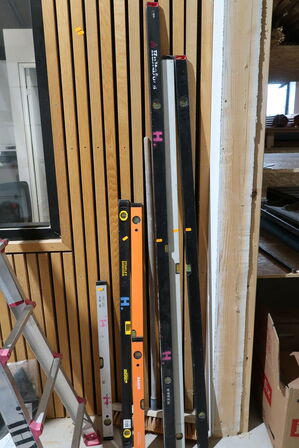 6 stk. vaterpas bl.a. STANLEY m.fl.