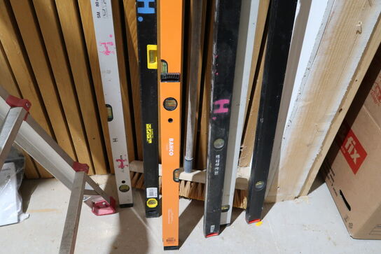 6 stk. vaterpas bl.a. STANLEY m.fl.