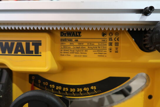 Bordrundsav DEWALT DWE7485-QS