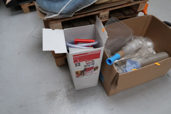 Tryksprøjte, wrapfolie, div. EURO-paller m.m.