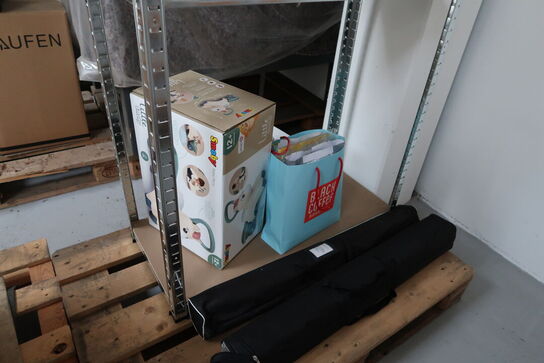 Div. Doseringskander GELYGO, spande, reol m.m.