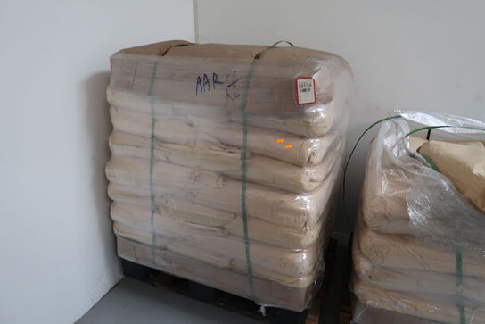 Palle med 48 stk. sække vandabsorberende granulat GELYGO. Vejl. udsalgspris pr stk: 3500,- kr