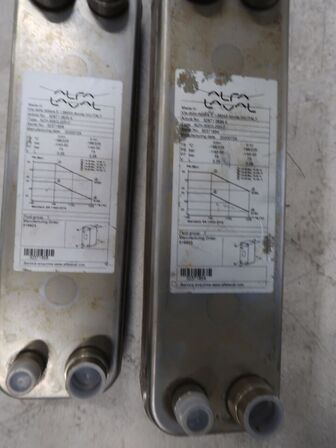 2 stk. Pladevarmevekslere ALFA LAVAL