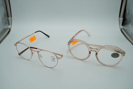 2 par læsebriller +2.0