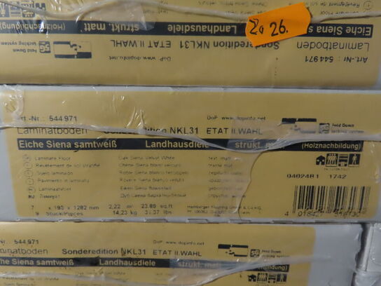 20 kvm. Laminatgulv - Oak Siena Velvet White