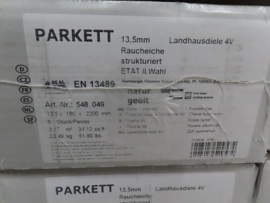 34 kvm. Parketgulv - Oak Fumed