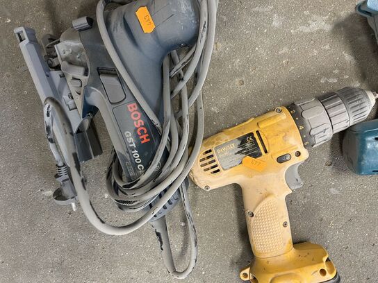 3 stk. håndværktøj DEWALT, MAKITA, BOSCH