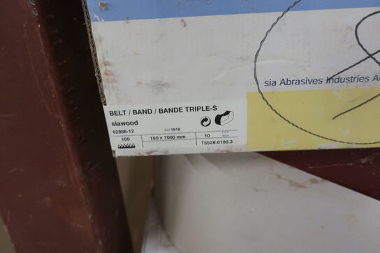 3 stk. kasser med sandpapir BLUE LINE, SIA