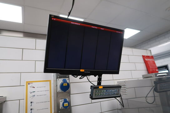 Skærm VIEWSONIC samt betjeningspanel