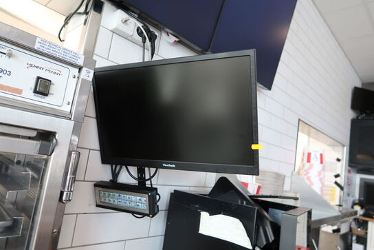 Computerskærm VIEWSNIC med betjeningspanel