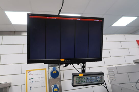 Skærm VIEWSONIC samt betjeningspanel