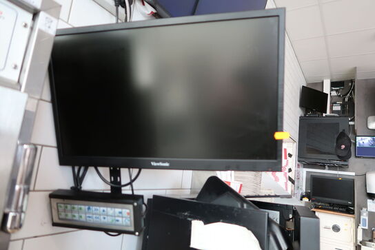 Computerskærm VIEWSNIC med betjeningspanel