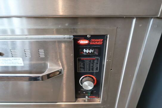 Rustfri stålbord med indhold og varmeskuffe HATCO Drawer Wamer