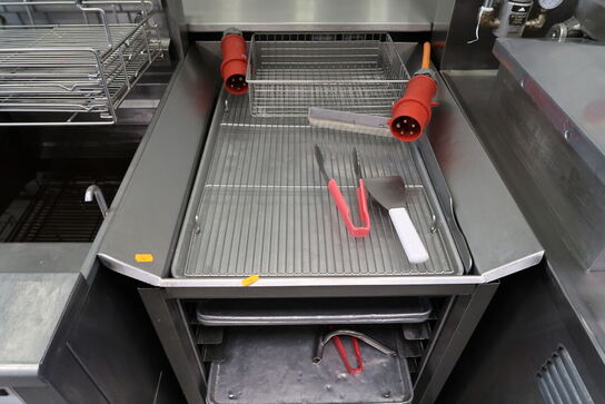 Rustfri stålopbevaringsvogn