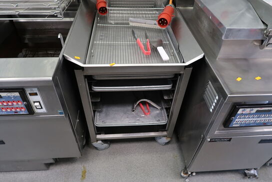 Rustfri stålopbevaringsvogn