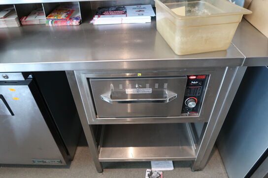 Rustfri stålbord med indhold og varmeskuffe HATCO Drawer Wamer