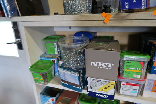 Div. Ladere, batterier, søm, skruer m.m.