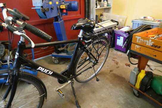 El-cykel PUCH med batteri og lader